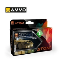 Ammo by MIG - Atom Color - Gravity Set 1 - Green And Sand Set