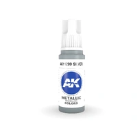 AK Interactive - 3 Gen Acrylics - Silver 17ml