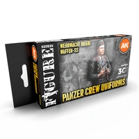 Ak Interactive - 3 Gen Acrylics - Panzer Crew Black Uniforms Set