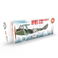 Ak Interactive - 3 Gen Acrylics - Wwi German Aircraft Colors Set