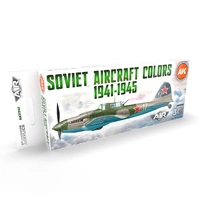 Ak Interactive - 3 Gen Acrylics - Soviet Aircraft Colors 1941-1945 Set