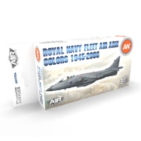 Ak Interactive - 3 Gen Acrylics - Rn Fleet Air Arm Aircraft Colors 1945-2010 Set