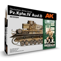 AK Interactive - Scale Models  - Pz.Kpfw.Iv Ausf.D Afrika Korps+DAK Panzerfahrer 1/35