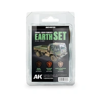 Ak Interactive - Pigments  - Earth Set - Liquid Pigment  (3 Ref)