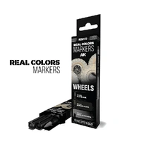 AK Interactive - RC Markers - Wheels - Set 3 Real Colors Markers