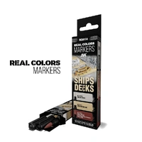AK Interactive - RC Markers - Ships & Decks - Set 3 Real Colors Markers