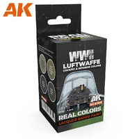 AK Interactive - Real Colours -Wwii Luftwaffe Cockpit & Interior Colors Set