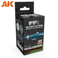 AK Interactive - Real Colours -Wwii Us Navy & Usmc Aircraft Late War Colors Set