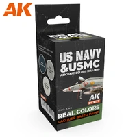 AK Interactive - Real Colours -Us Navy & Usmc Aircraft Colors 1945-1980 Set