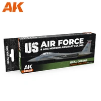 AK Interactive - Real Colours -Us Air Force & Ang Modern Aircraft Colors Set