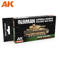 AK Interactive - Real Colours -German Afrika Korps Colors 1941-1943 Set