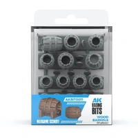U2 AK Interactive - Basing Bits - Wood Barrels - 32 Pieces
