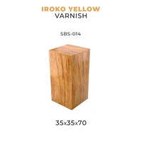 Scale 75 - Bases - Iroko Yellow Varnish-35X35X70