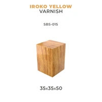 Scale 75 - Bases - Iroko Yellow Varnish-35X35X50