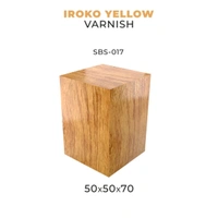 Scale 75 - Bases - Iroko Yellow Varnish-50X50X70