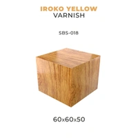 Scale 75 - Bases - Iroko Yellow Varnish-60X60X50