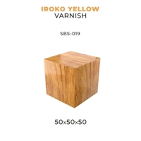 Scale 75 - Bases - Iroko Yellow Varnish-50X50X50