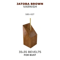 Scale 75 - Bases - Jatoba Brown Varnish-35X35 Bevel 75 Bust