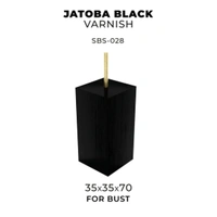 Scale 75 - Bases - Jatoba Black Varnish-35X35X70 Bust