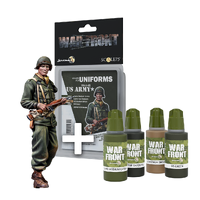 Scale 75 - Figures - Warfront - Pack Us Lieutenant + Us Army 1944-1945 Paint Set  50mm