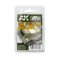 Ak Interactive - Weathering Sets  - Dust Effects And White Spirit Set