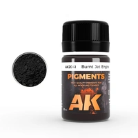 AK Interactive - Pigments  - Burnt Jet Engine 35ml