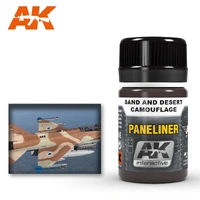 AK Interactive - Weathering Products - Paneliner for Sand and Desert Camouflage 35ml