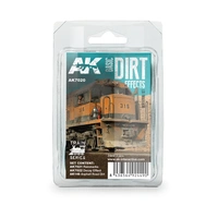 Ak Interactive - Weathering Sets  - Basic Dirt Effects Weathering Set Train Series