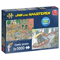 Puzzle - Jumbo Jan van Haasteren - Cheese Market 2X1000Pc