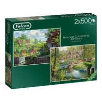 Puzzle - Jumbo - Romantic Cottages 2X500Pc