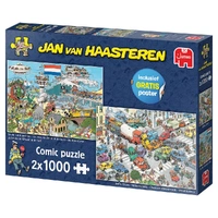 Puzzle - Jumbo Jan van Haasteren - Traffic Chaos 2X1000Pc