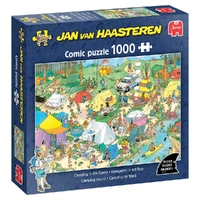 Puzzle - Jumbo Jan van Haasteren - Camping In Forest 1000Pc