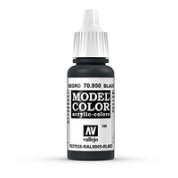 Vallejo Model Colour - Black 17 ml Old Formulation