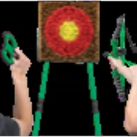 Go Play! 2 in 1 Axe Throw and Archery Set