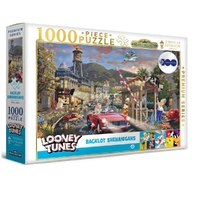 Harlington Thomas Kinkade Puzzles - WB - Looney Tunes - Backlot Shenanigans 1000pc