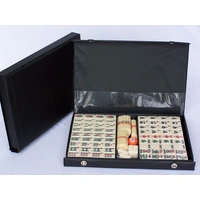 Mahjong Black Vinyl Case With Sticks 32cm