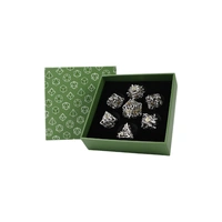 LPG Dice Dragon Rage Dice Set Chrome/Gold