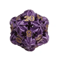 LPG Dice Leaf RPG Set Purple/Gold