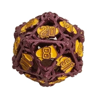 LPG Dice Heart RPG Set Red/Yellow