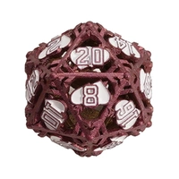 LPG Dice Heart RPG Set Red/White