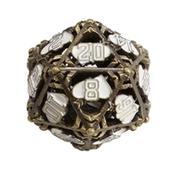 LPG Dice Heart RPG Set Gold/Silver