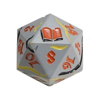 LPG Dice Mage RPG Set Silver/Orange
