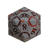 LPG Dice Warrior RPG Set Bloodied Metal