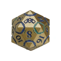 LPG Dice Warrior RPG Set Gold/Blue