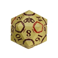 LPG Dice Warrior RPG Set Yellow/Red