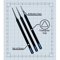 LPG Essentials Natural Paint Brush Set: Kolinsky Sable