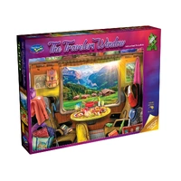 Puzzle - Holdson - The Travelers Window - Switzerland Train Ride - 1000pc