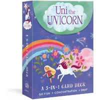 Uni the Unicorn: A 3-in-1 Card Deck : Card Games Include Go Fish; Concentration; and Snap