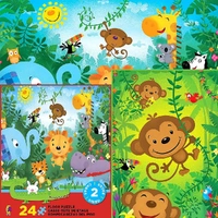 Puzzle - Jungle 2 Sided 24Pcs Floor Puz