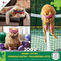 Puzzle - Cranky Kitties Trio 300Pcxl